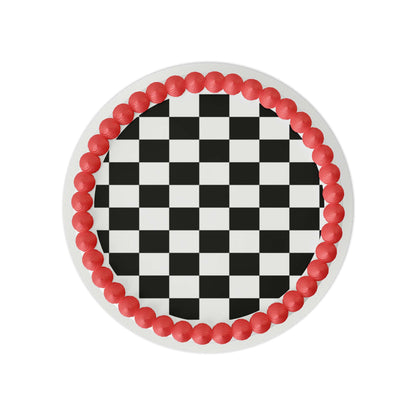 Checkerboard Edible Cake Topper