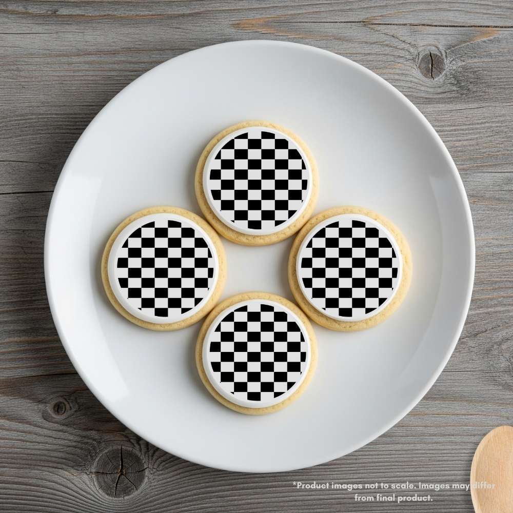 Checkerboard Edible Cake Topper