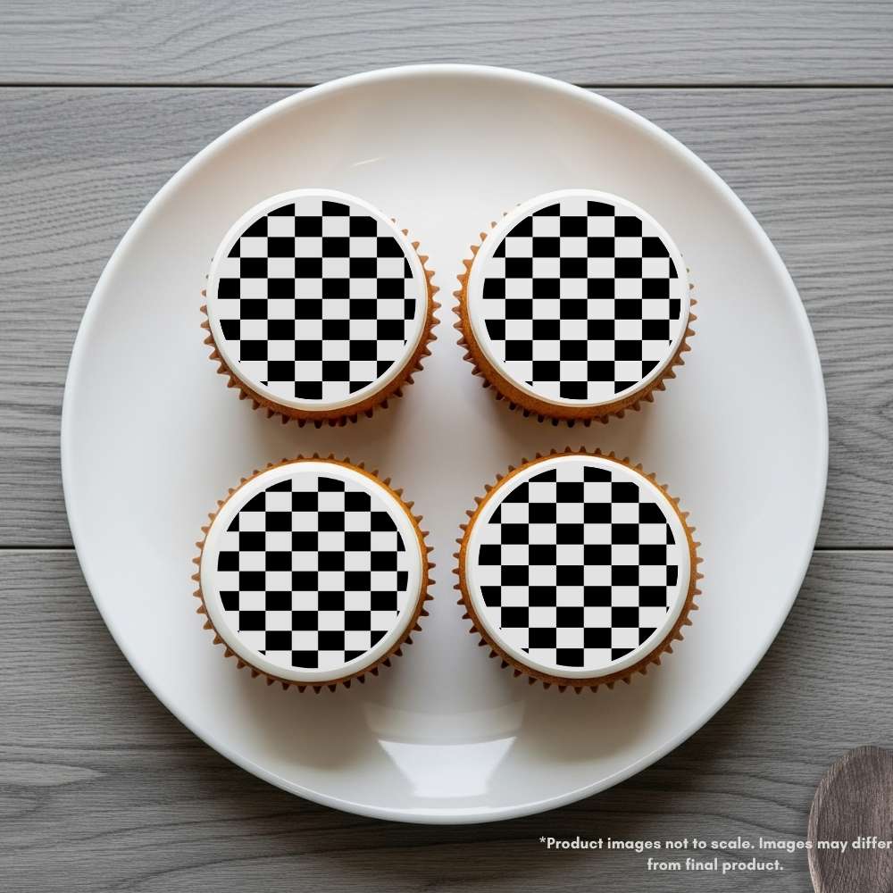 Checkerboard Edible Cake Topper