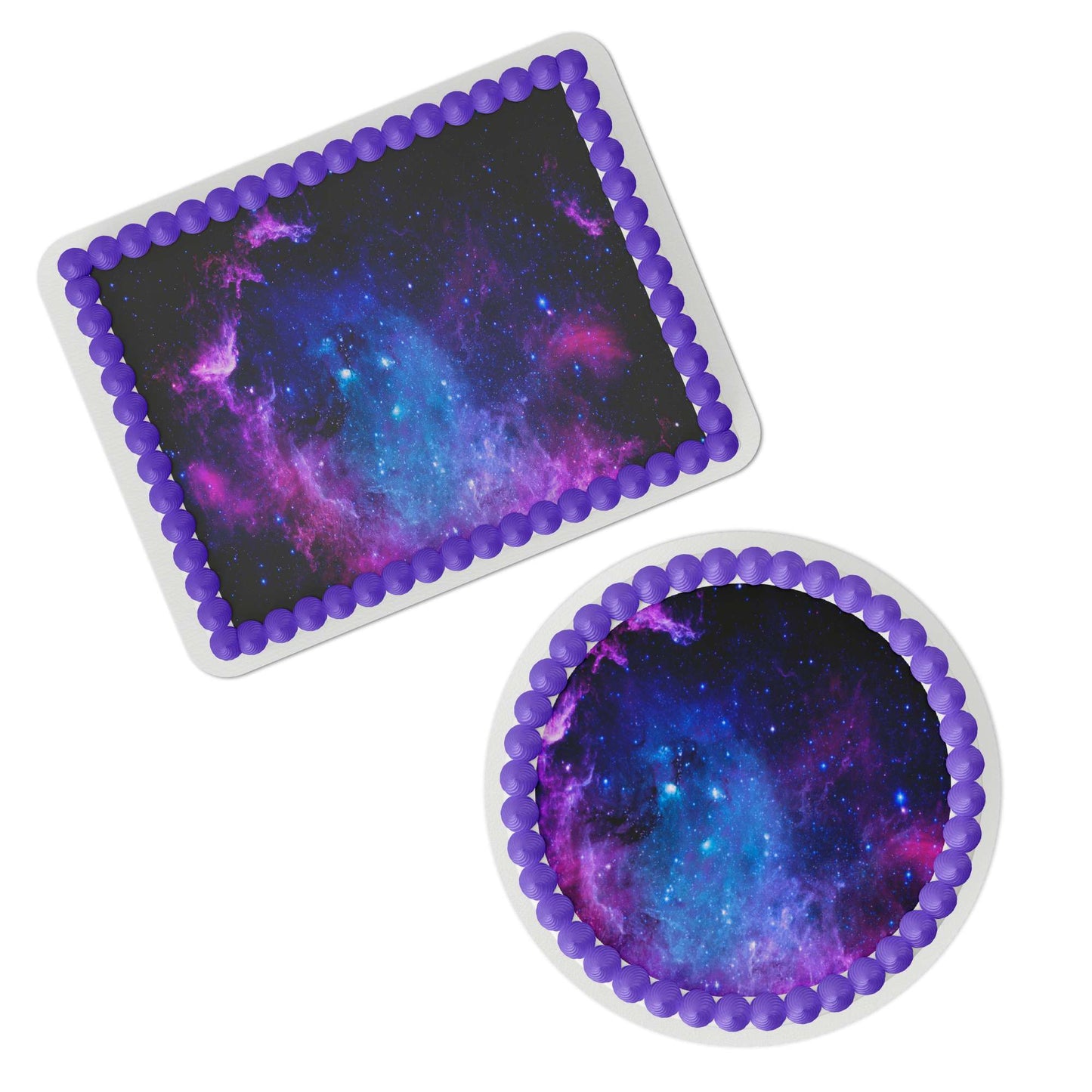 Galaxy Edible Cake Topper