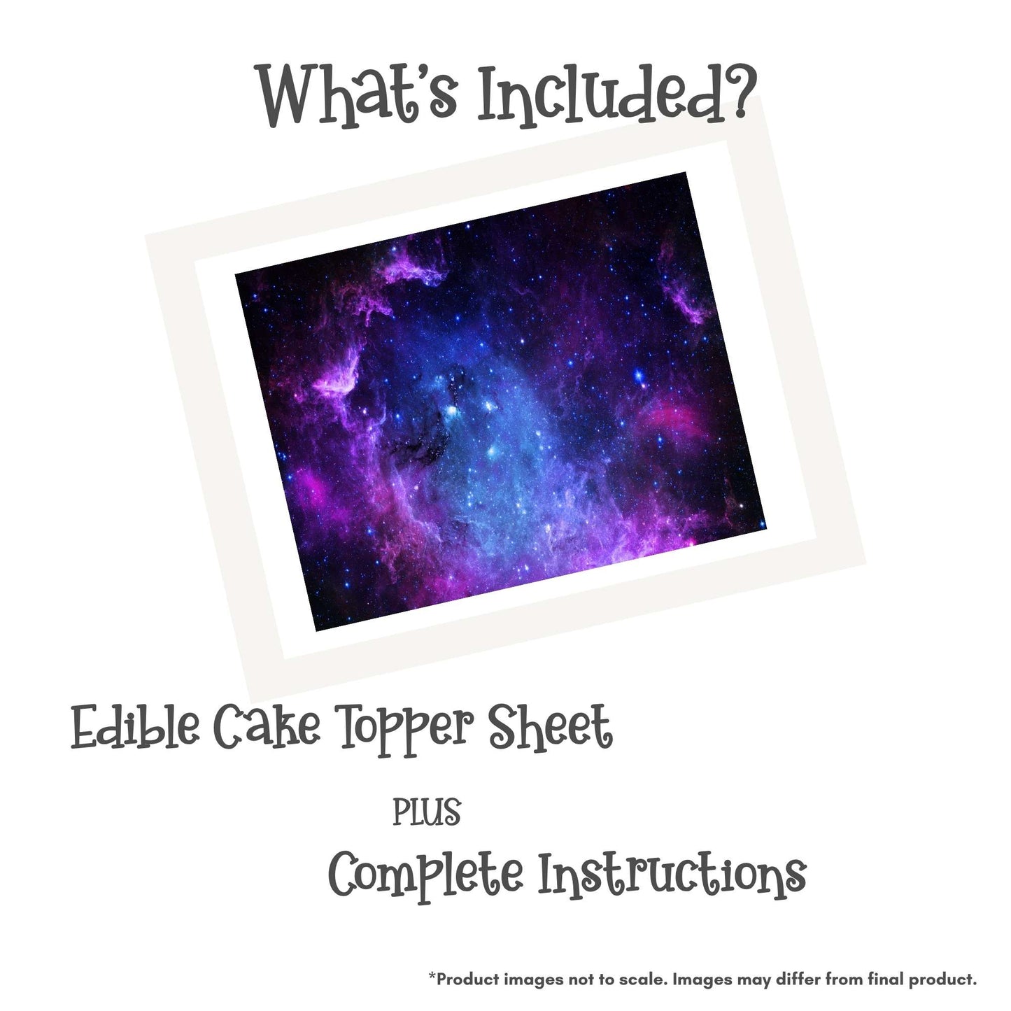 Galaxy Edible Cake Topper