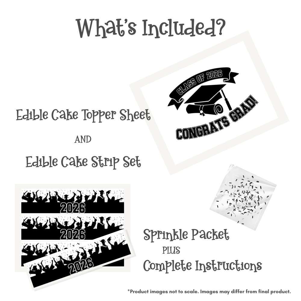 Congrats Grad! Class of 2026 Cake Kit with Sprinkles