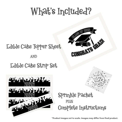 Congrats Grad! Class of 2026 Cake Kit with Sprinkles