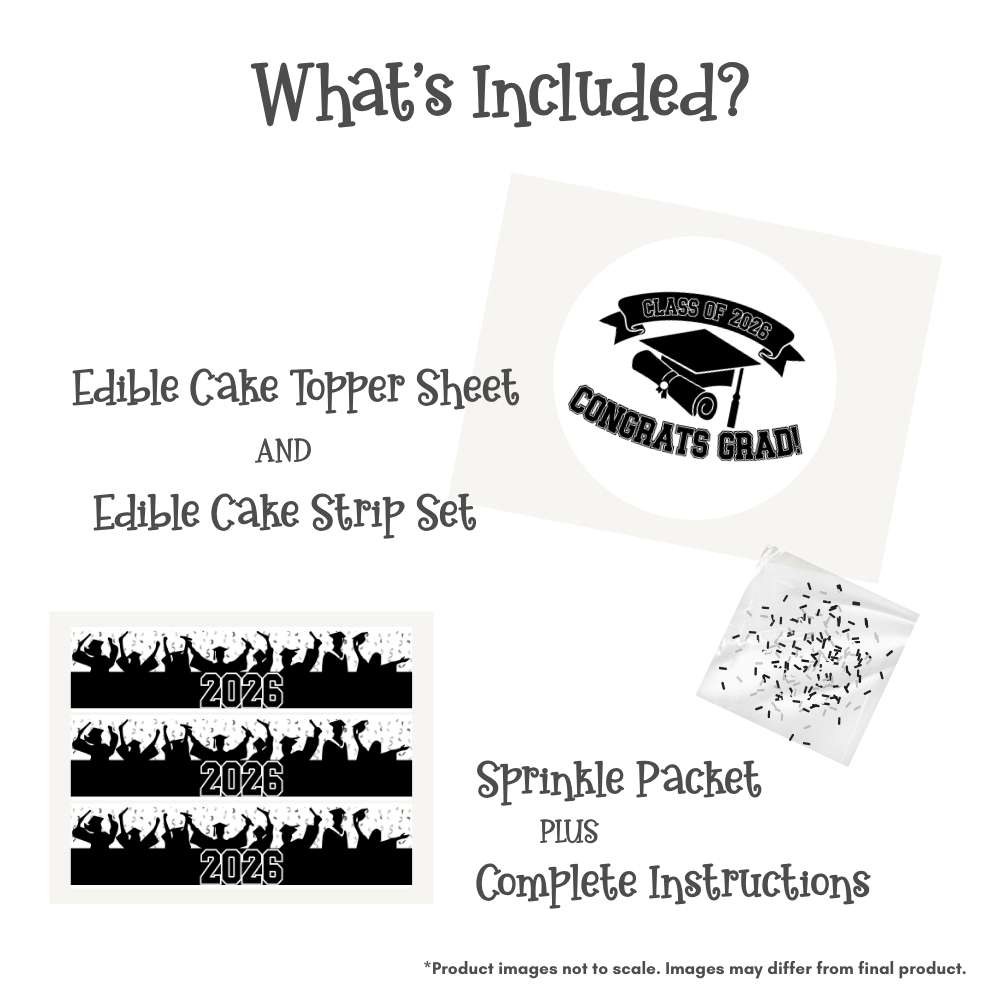 Congrats Grad! Class of 2026 Cake Kit with Sprinkles