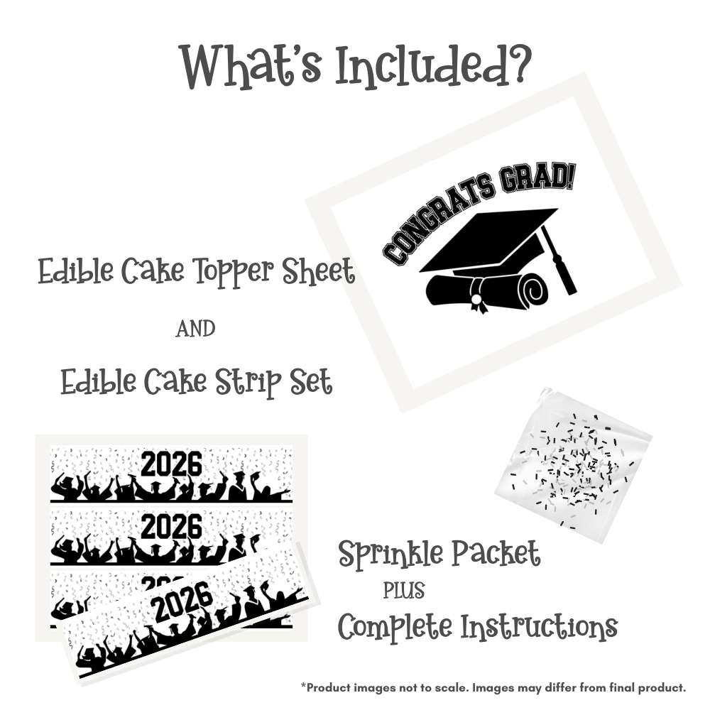 Congrats Grad! Cake Kit with Sprinkles