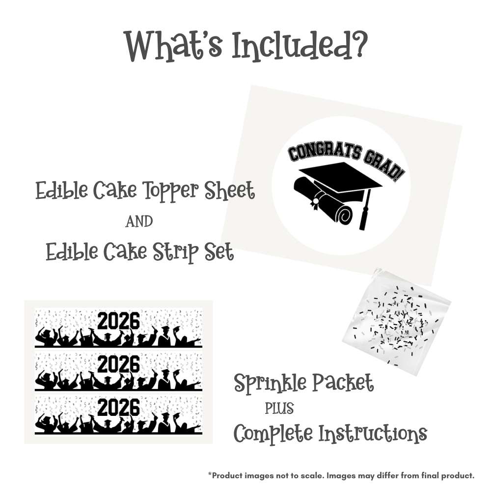 Congrats Grad! Cake Kit with Sprinkles