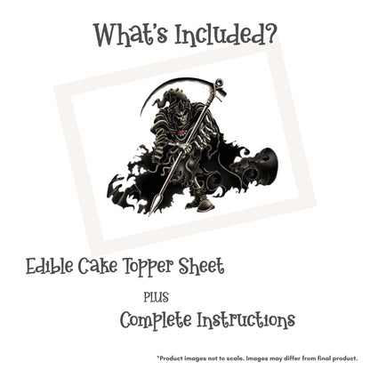 Grim Reaper Edible Cake Topper