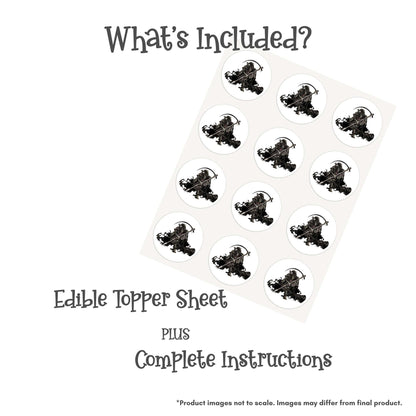 Grim Reaper Edible Cake Topper