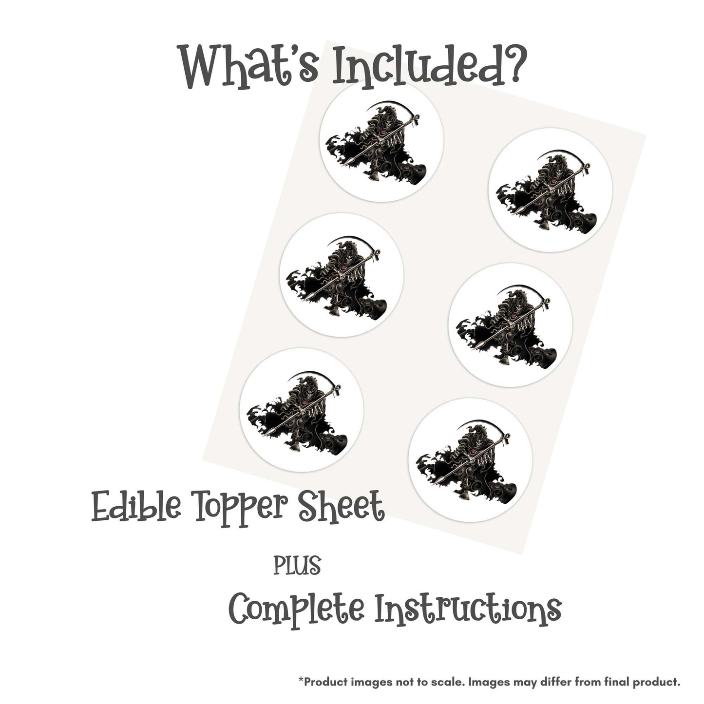 Grim Reaper Edible Cake Topper