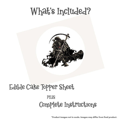 Grim Reaper Edible Cake Topper