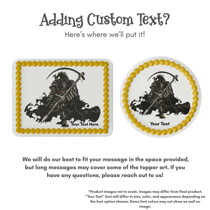 Grim Reaper Edible Cake Topper