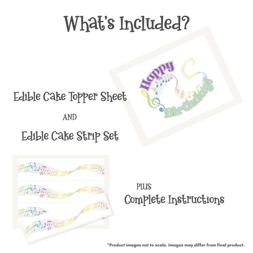 Happy Birthday Music Cake Kit