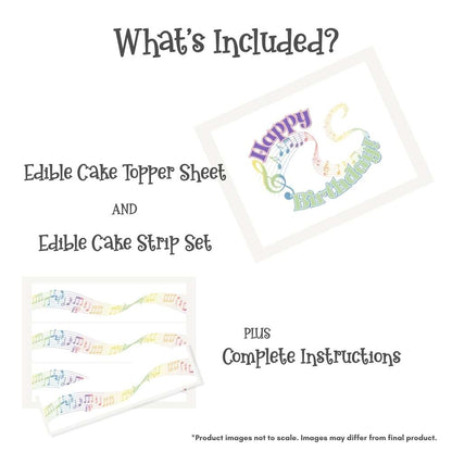 Happy Birthday Music Cake Kit