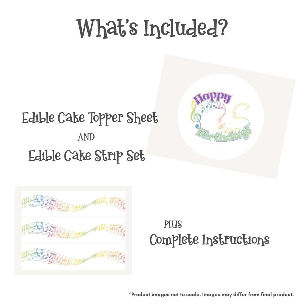 Happy Birthday Music Cake Kit