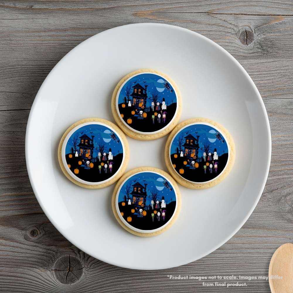 Halloween Haunted Monsters Edible Cake Topper