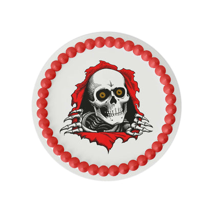Skeleton Breaking Out Edible Cake Topper