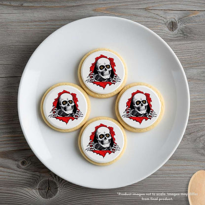 Skeleton Breaking Out Edible Cake Topper