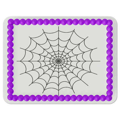 Spider Web Quarter Sheet Edible Cake Topper