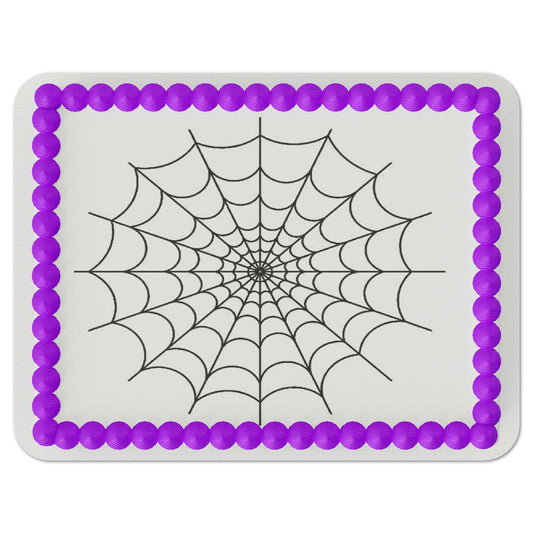 Spider Web Quarter Sheet Edible Cake Topper