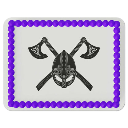 Viking Emblem with Celtic Knots Edible Cake Topper