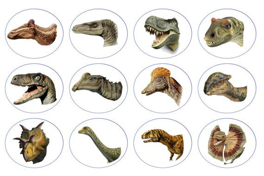 Dinosaurs Edible Cupcake Toppers