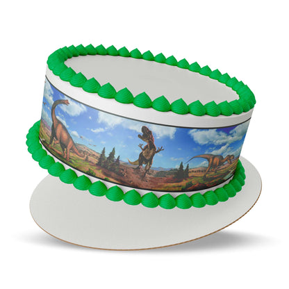 Prehistoric Dinosaurs Edible Cake Strips