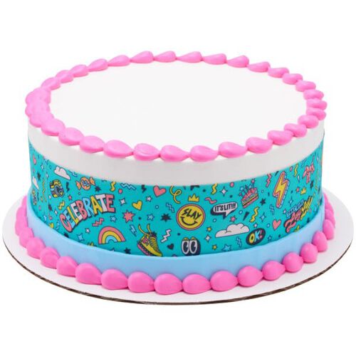 That Girl Lay Lay Radiate PhotoCake® Edible Cake Border Icing Image