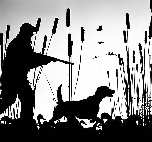 Duck Hunter with retriever dog #3 edible cake topper (1/4 Sheet)