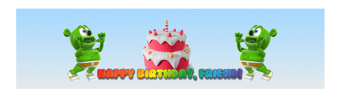 Gummibar and Friends® Cake Edible Cake Topper