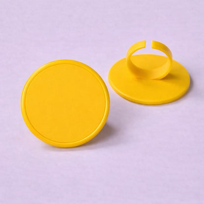 Blank Cupcake Topper Rings – 1.5” Round Cupcake Picks – DIY Image Holders – Custom Cupcake Decorations – Bakery Supplies