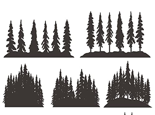 Forest Trees Border Cake Side Strips