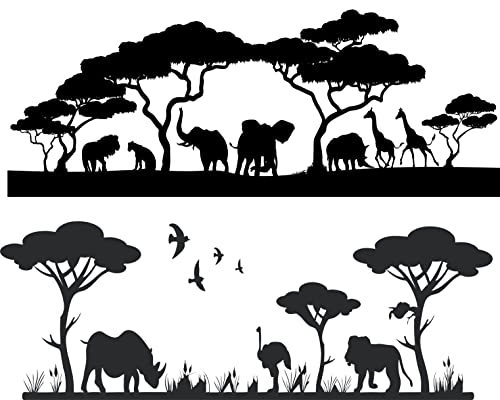 Jungle Scene Birthday Border Cake Side Strips