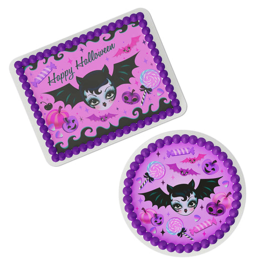 Miss Fluff Bat Dolly Edible Cake Topper