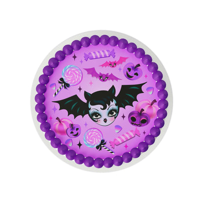 Miss Fluff Bat Dolly Edible Cake Topper