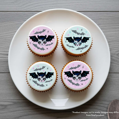 Miss Fluff Bat Dolly Edible Cake Topper