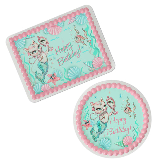 Miss Fluff Merkitten Edible Cake Topper