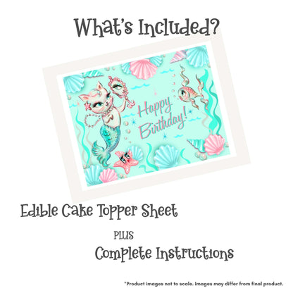 Miss Fluff Merkitten Edible Cake Topper