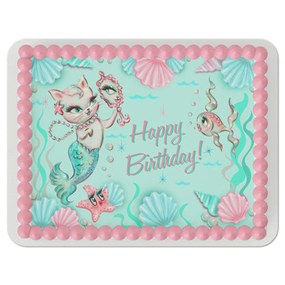 Miss Fluff Merkitten Edible Cake Topper