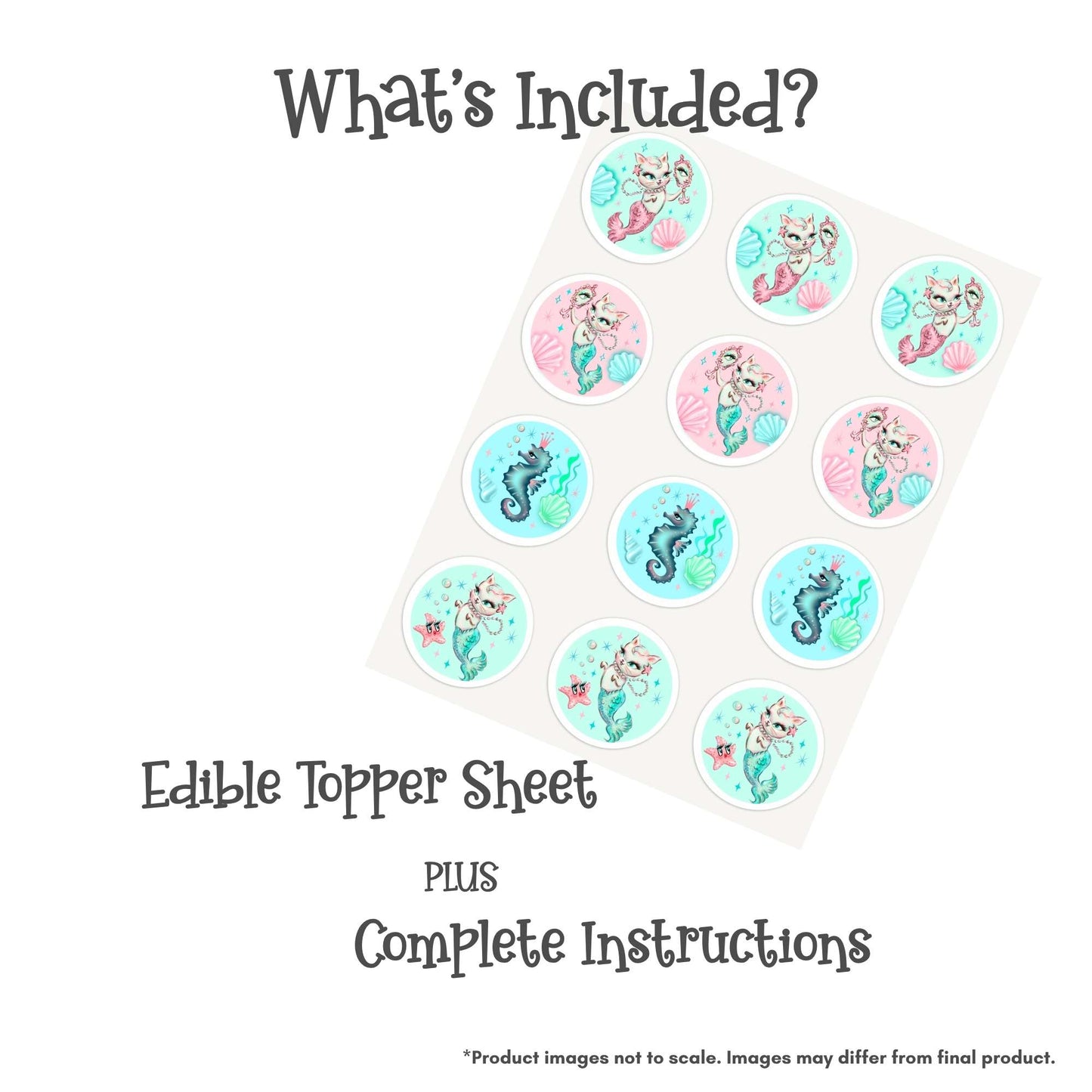 Miss Fluff Merkitten Edible Cake Topper