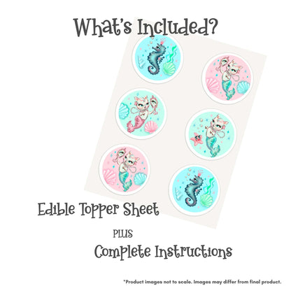 Miss Fluff Merkitten Edible Cake Topper