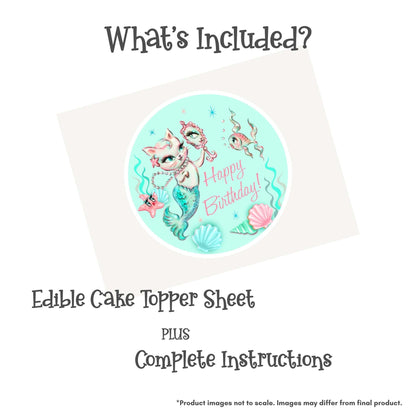 Miss Fluff Merkitten Edible Cake Topper