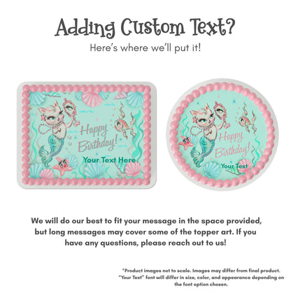 Miss Fluff Merkitten Edible Cake Topper