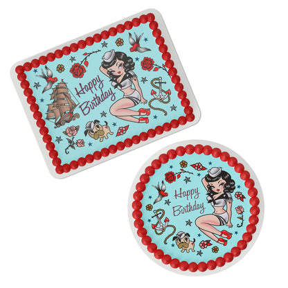 Miss Fluff Suzy the Sailor Edible Cake Topper