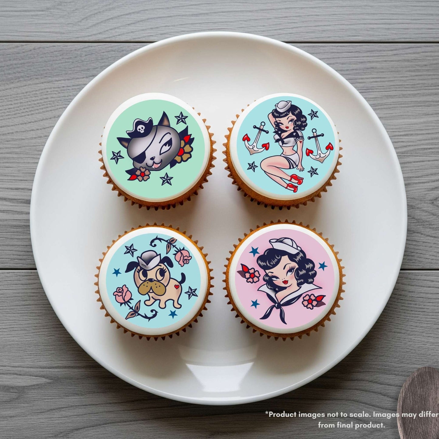 Miss Fluff Suzy the Sailor Edible Cake Topper