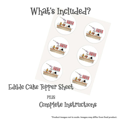 Breaking Cat News Celebration Edible Cake Topper