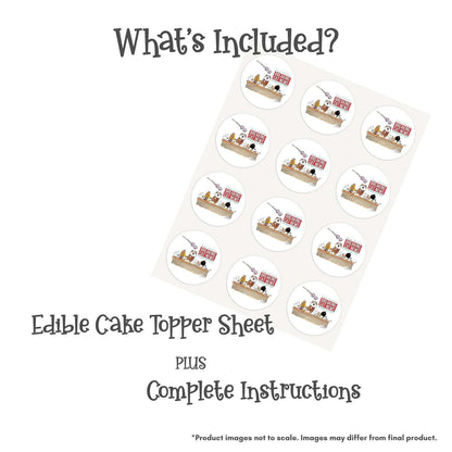 Breaking Cat News Birthday Edible Cake Topper