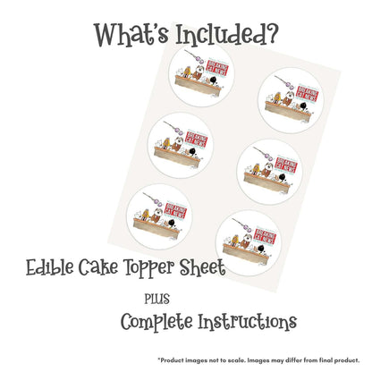 Breaking Cat News Birthday Edible Cake Topper