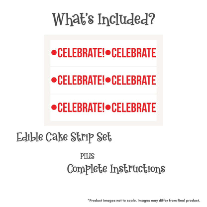 Breaking Cat News Celebration Edible Cake Strips