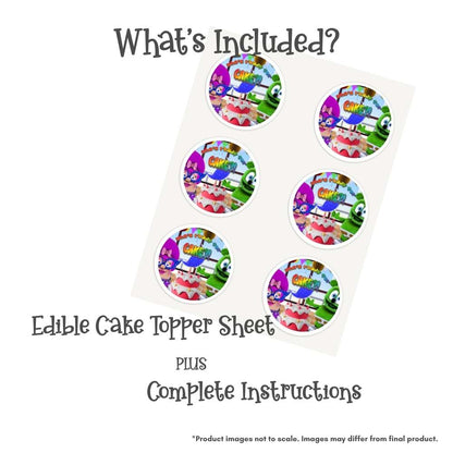 Gummibär and Friends® Ready for Cake Round Edible Cake Topper