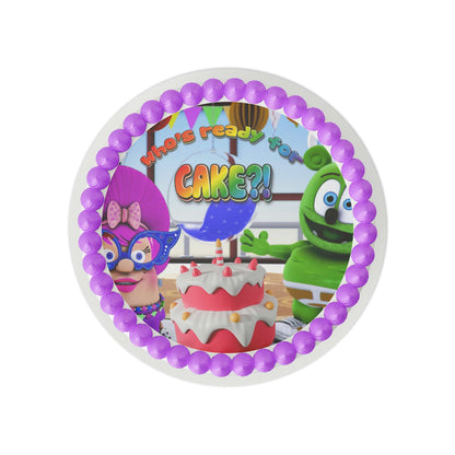 Gummibär and Friends® Ready for Cake Round Edible Cake Topper